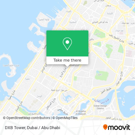DXB Tower map