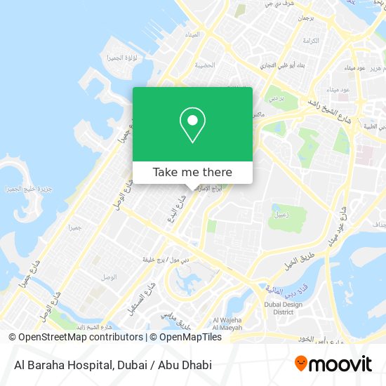 Al Baraha Hospital map