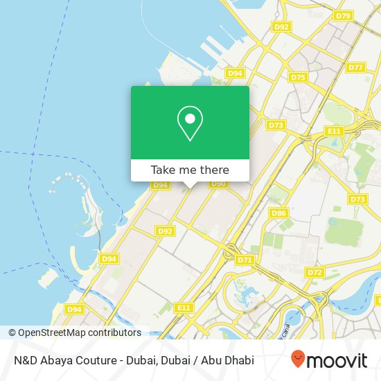 N&D Abaya Couture - Dubai map