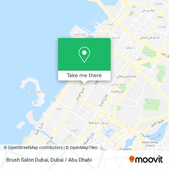 Brush Salon Dubai map