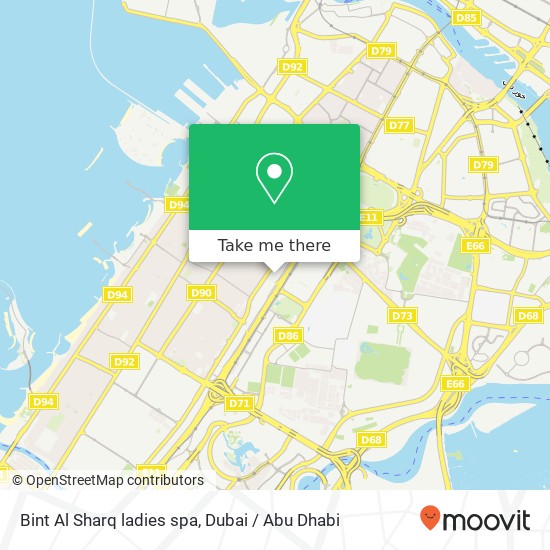 Bint Al Sharq ladies spa map