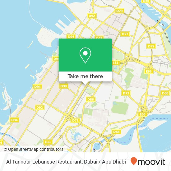 Al Tannour Lebanese Restaurant map