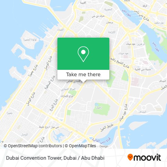 Dubai Convention Tower map