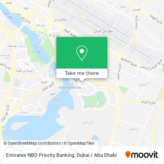 Emirates NBD Priority Banking map
