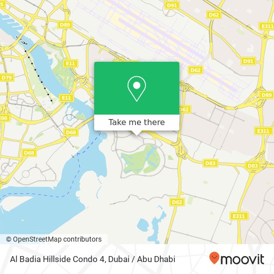 Al Badia Hillside Condo 4 map