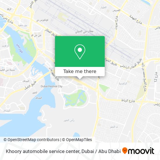Khoory automobile service center map