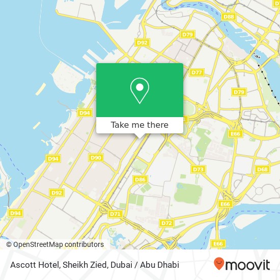 Ascott Hotel, Sheikh Zied map