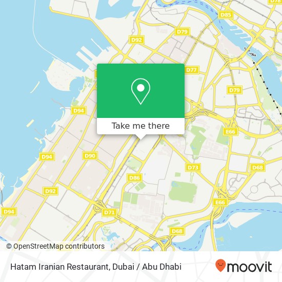 Hatam Iranian Restaurant map