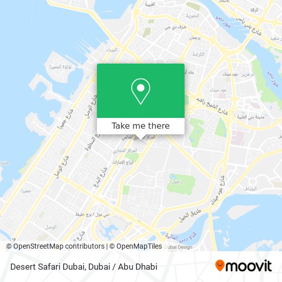 Desert Safari Dubai map