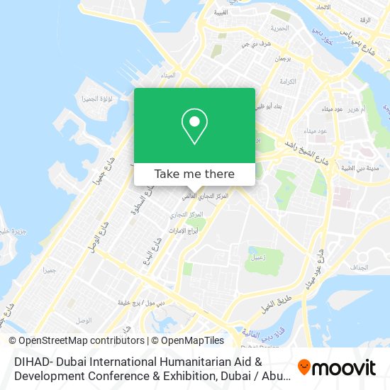 DIHAD- Dubai International Humanitarian Aid & Development Conference & Exhibition map