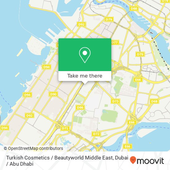 Turkish Cosmetics / Beautyworld Middle East map