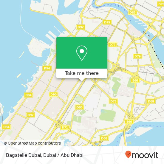Bagatelle Dubai map