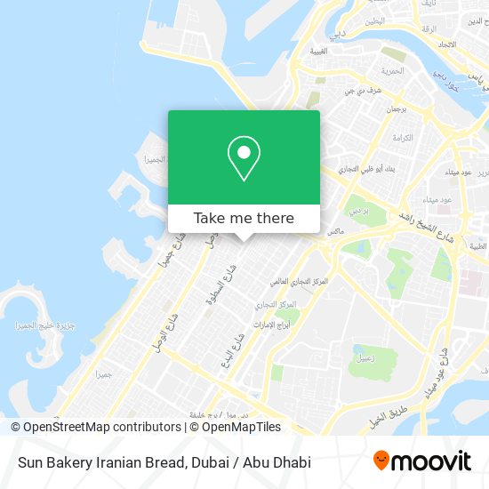 Sun Bakery Iranian Bread map
