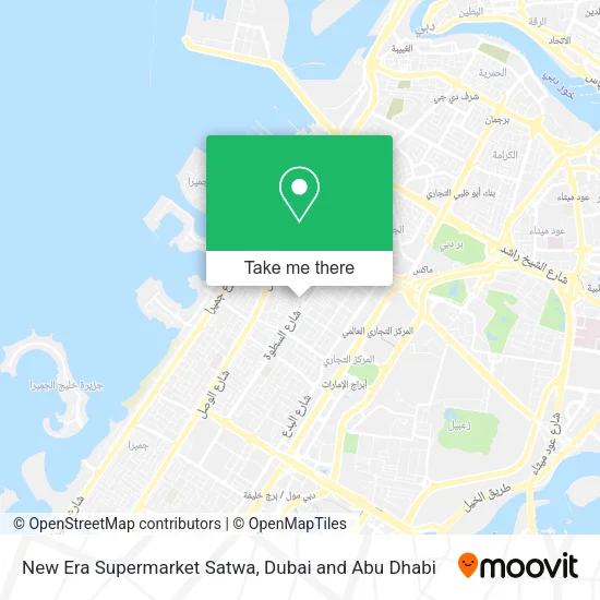 New Era Supermarket Satwa map