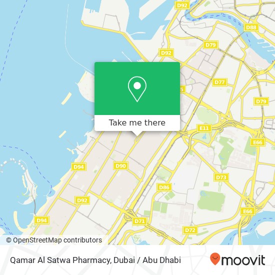 Qamar Al Satwa Pharmacy map