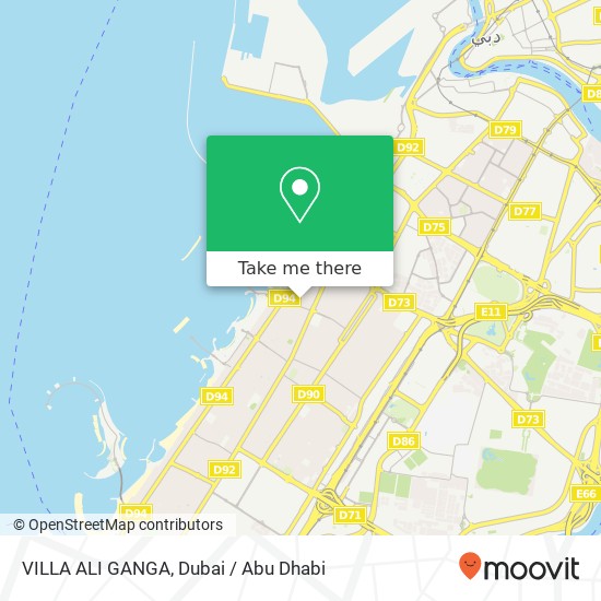 VILLA ALI GANGA map