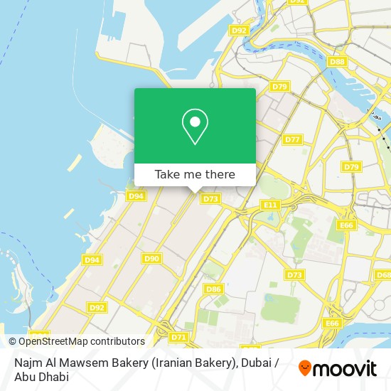 Najm Al Mawsem Bakery (Iranian Bakery) map