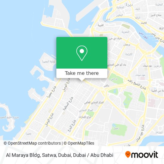 Al Maraya Bldg, Satwa, Dubai map
