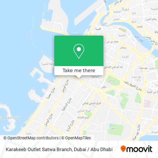 Karakeeb Outlet Satwa Branch map