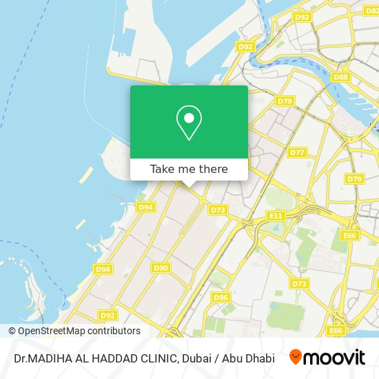 Dr.MADIHA AL HADDAD CLINIC map