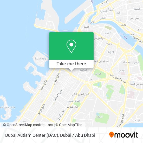 Dubai Autism Center (DAC) map