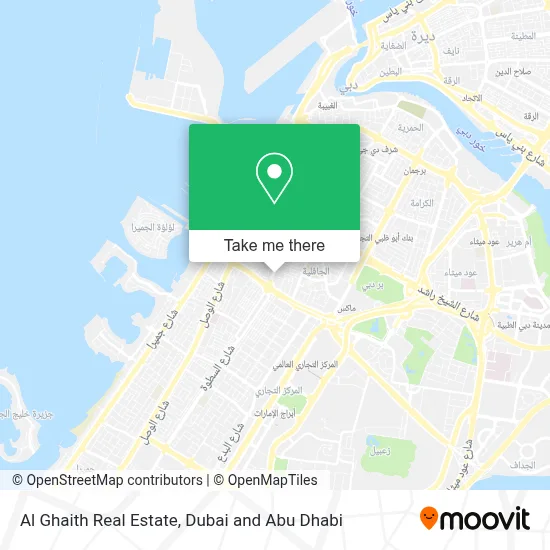Al Ghaith Real Estate الغيث للعقارات map