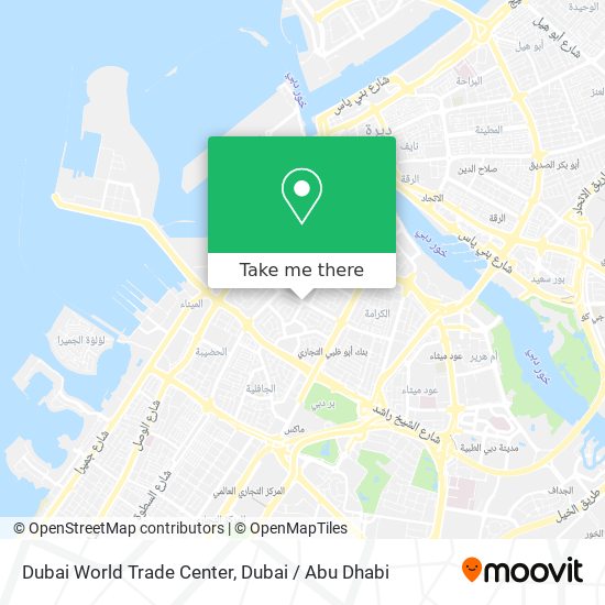 Dubai World Trade Center map
