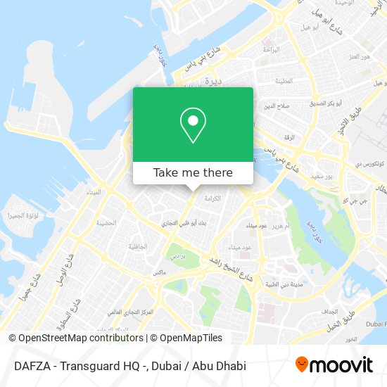 DAFZA - Transguard HQ - map