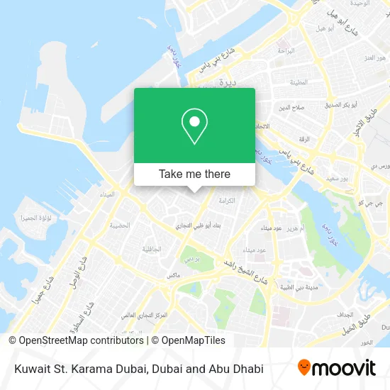 Kuwait St. Karama Dubai map