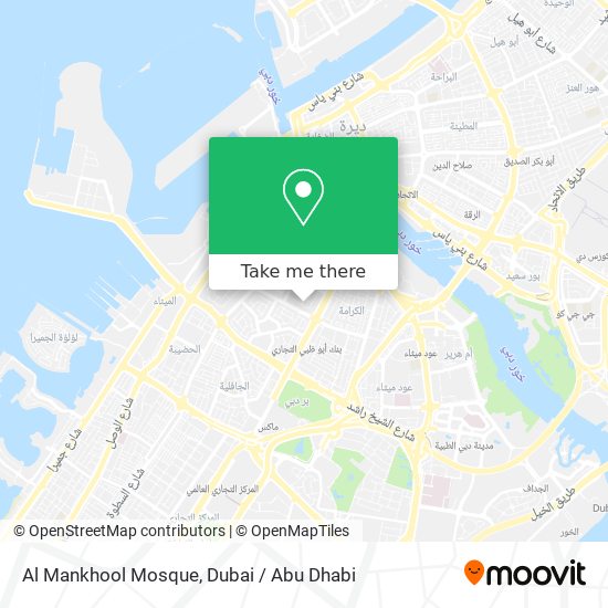 Al Mankhool Mosque map