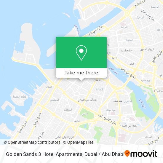 Golden Sands 3 Hotel Apartments map