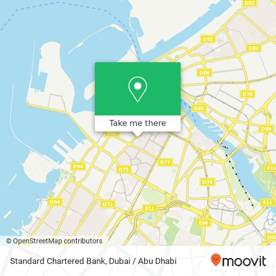 Standard Chartered Bank map