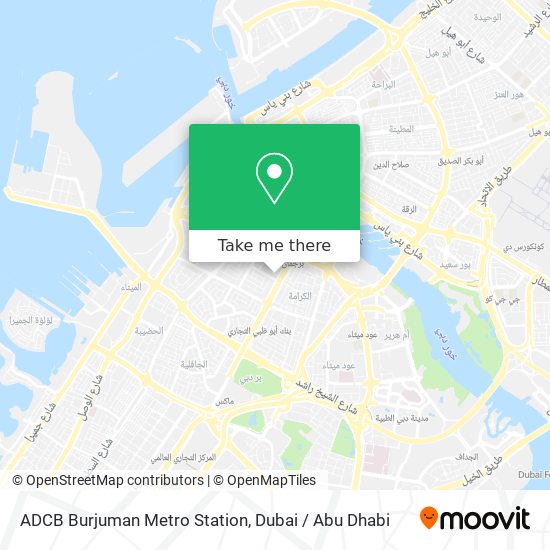 ADCB Burjuman Metro Station map