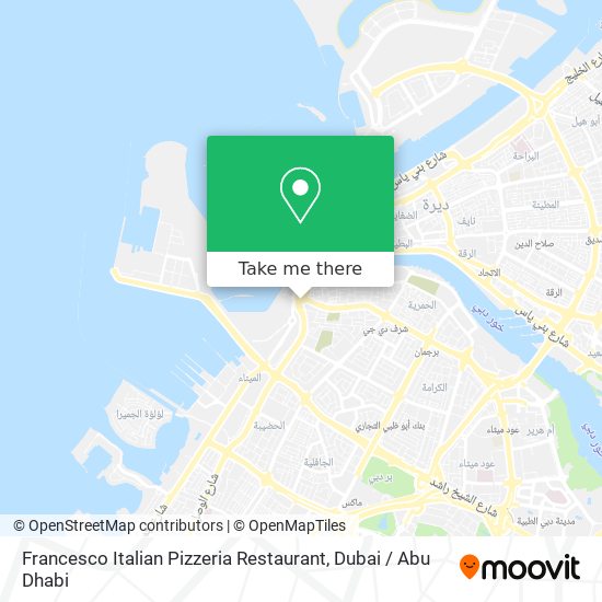 Francesco Italian Pizzeria Restaurant map