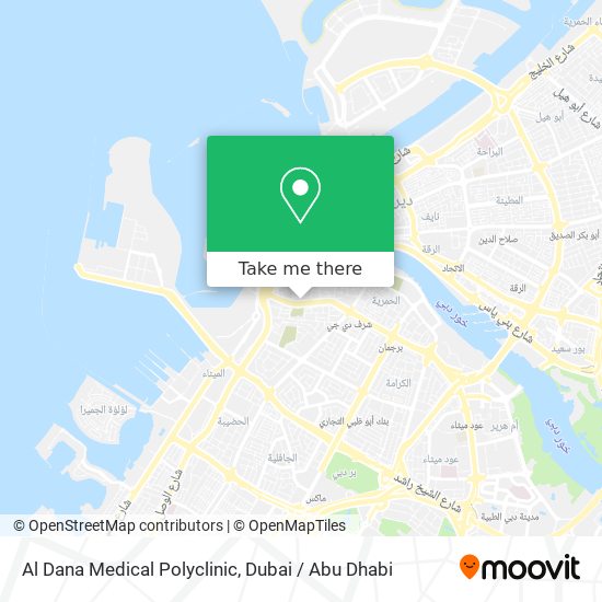 Al Dana Medical Polyclinic map