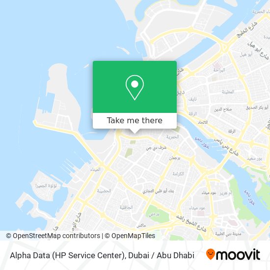 Alpha Data (HP Service Center) map
