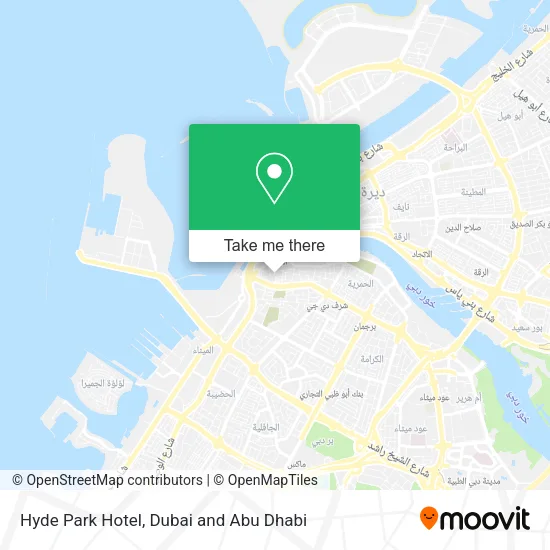 Hyde Park Hotel map