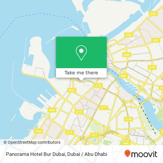 Panorama Hotel Bur Dubai map