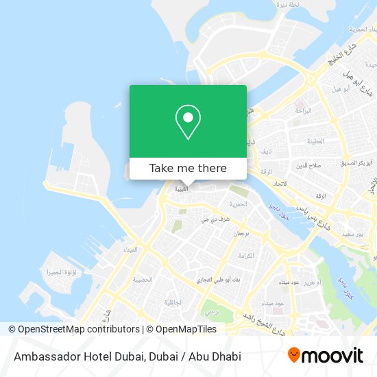 Ambassador Hotel Dubai map