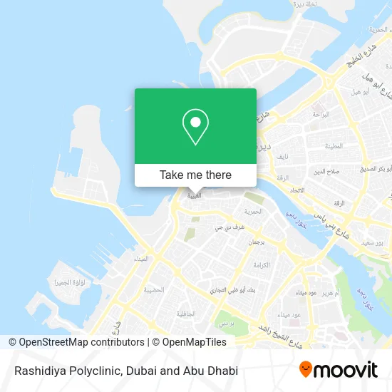 Rashidiya Polyclinic map