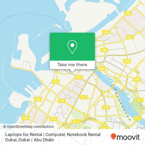 Laptops for Rental | Computer, Notebook Rental Dubai map