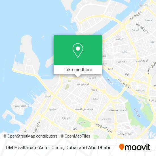 DM Healthcare Aster Clinic map