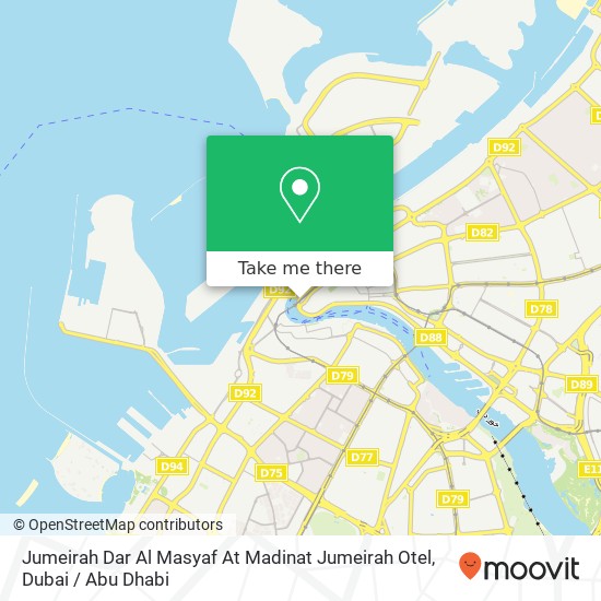 Jumeirah Dar Al Masyaf At Madinat Jumeirah Otel map