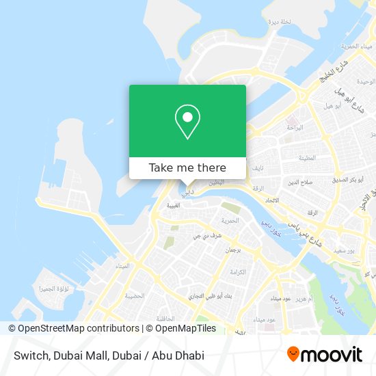 Switch, Dubai Mall map