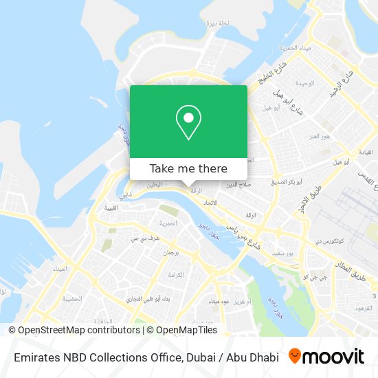 Emirates NBD Collections Office map