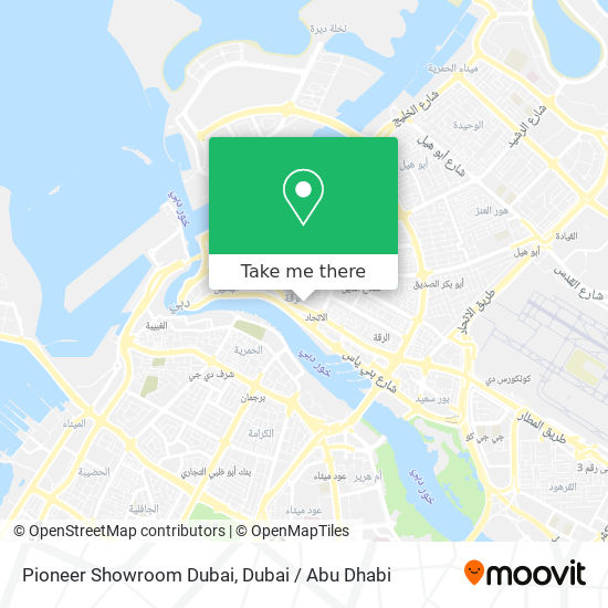 Pioneer Showroom Dubai map