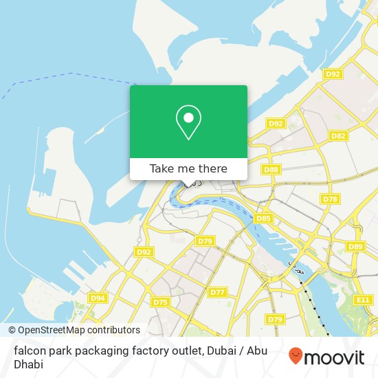 falcon park packaging  factory outlet map