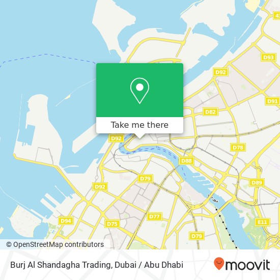 Burj Al Shandagha Trading map