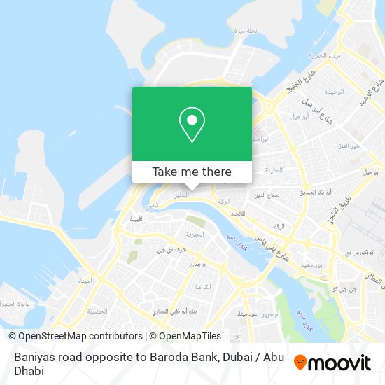 Baniyas road opposite to Baroda Bank map