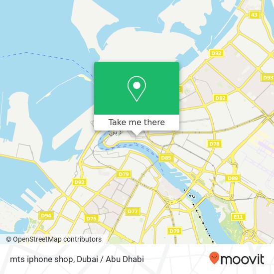 mts iphone shop map